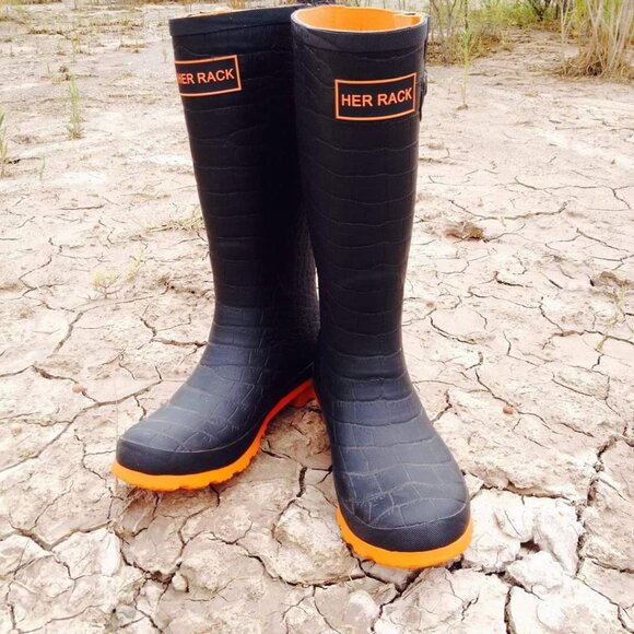 HER Rack Rubber Waterproof Rain Boots - Picture 2 of 2